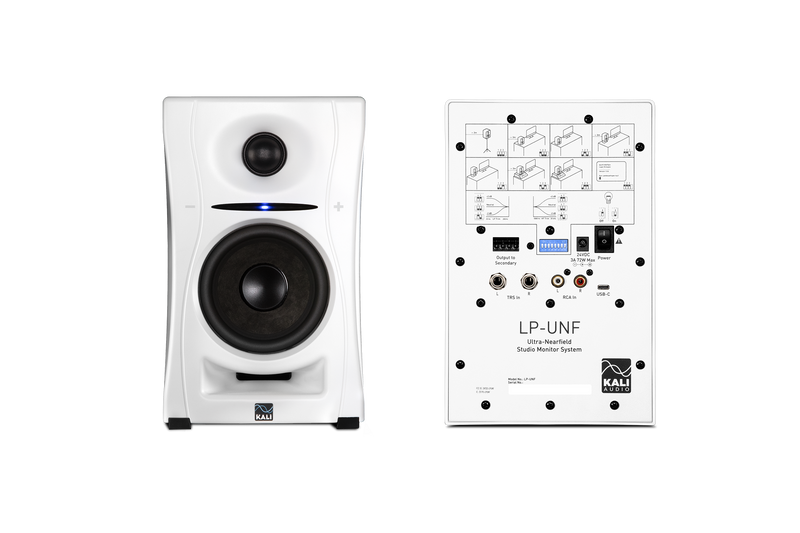 Kali Audio LP-UNF Ultra-Nearfield Studio Monitors (Pair, White) - 4"