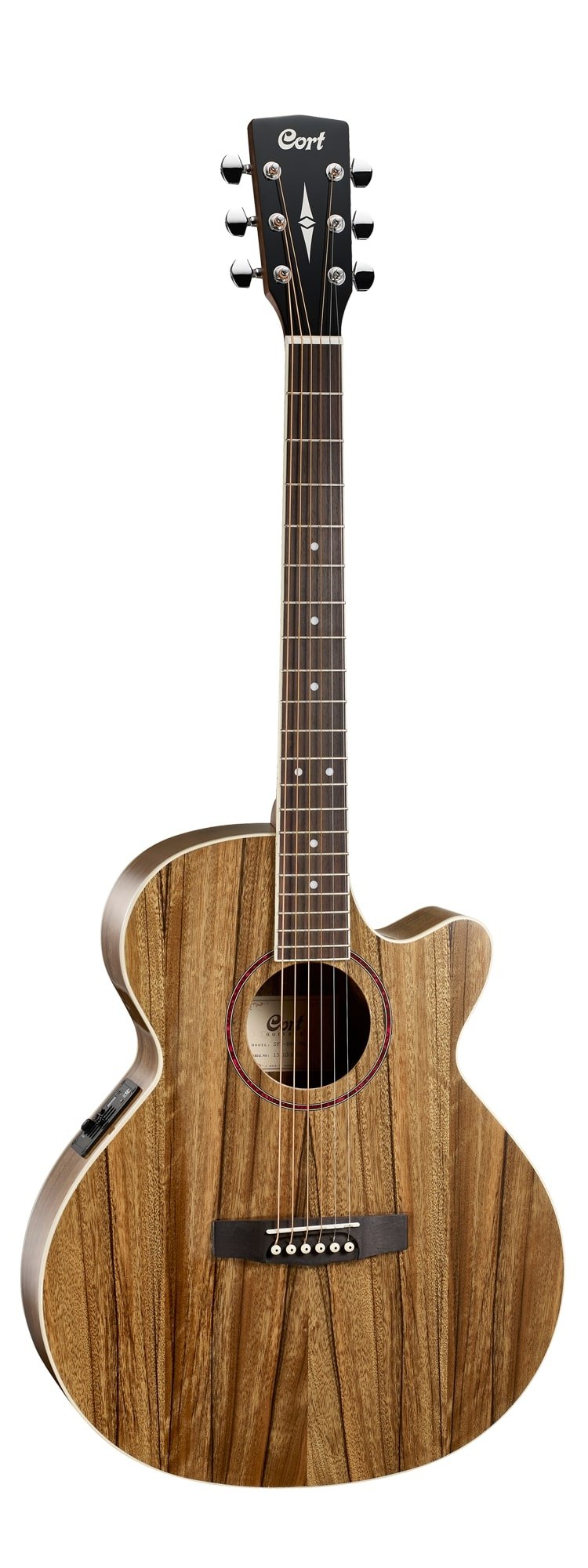 Cort GA-DAO-NAT Acoustic Electric Guitar (Natural Glossy)