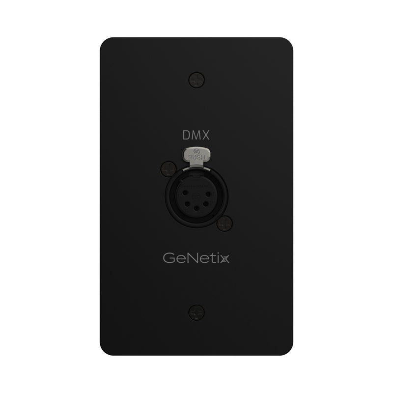 Chamsys GENETIX-DMX-SF-WP GeNetix DMX Passthrough Wall Plate (Single Port 5-Pin Female)