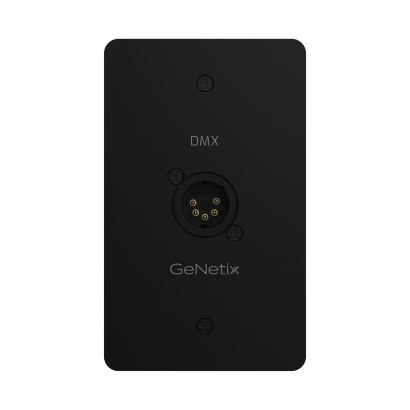 Chamsys GENETIX-DMX-SM-WP GeNetix DMX Passthrough Wall Plate (Single Port 5-Pin Male)