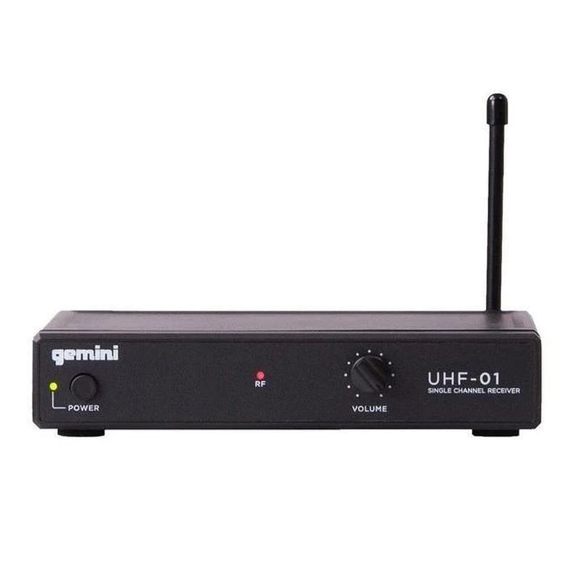 Gemini UHF-01HL-F1 Single Channel UHF Wireless Headset/Lavalier Microphone System - 517.6MHz