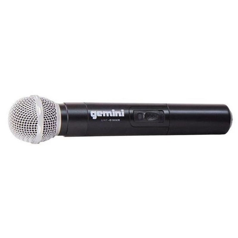 Gemini UHF-01M-F2 Single Channel UHF Wireless Handheld Microphone System - 521.5MHz