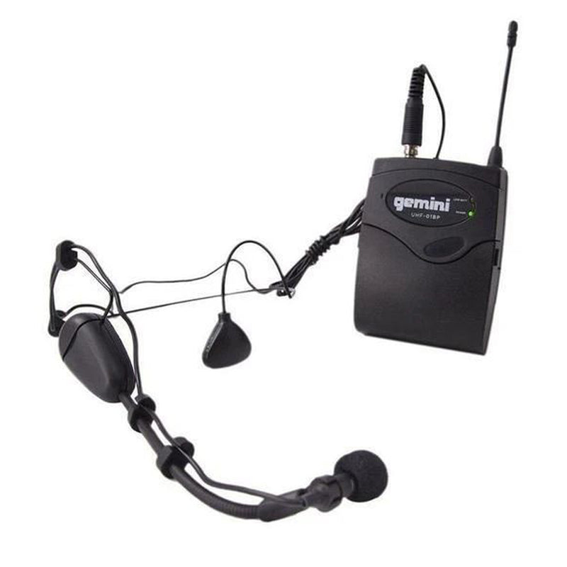 Gemini UHF-02HL-S34 Dual Channel UHF Wireless Headset/Lavalier Microphone System - 533.7-537.2MHz