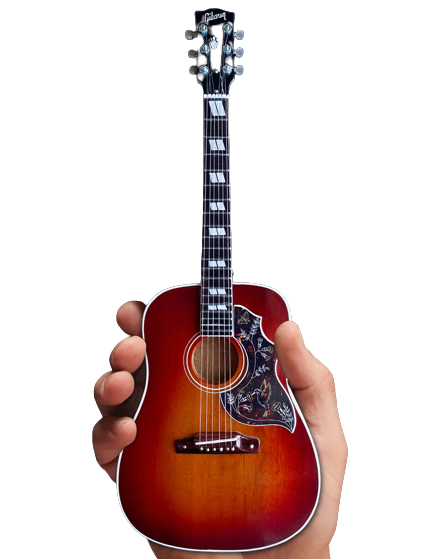 Axe Heaven GG-631 Gibson Hummingbird 1:4 Scale Mini Guitar Model (Vintage Cherry)