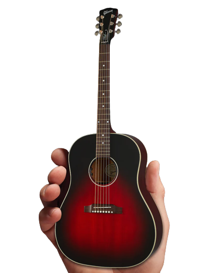 Axe Heaven GG-633 Slash Gibson J-45 Acoustic 1:4 Scale Mini Guitar Model (Vermillion Burst)