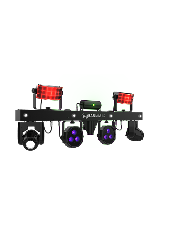 Chauvet DJ GIGBAR-MOVE-ILS Système d'éclairage 5-en-1 avec support, sac et télécommande