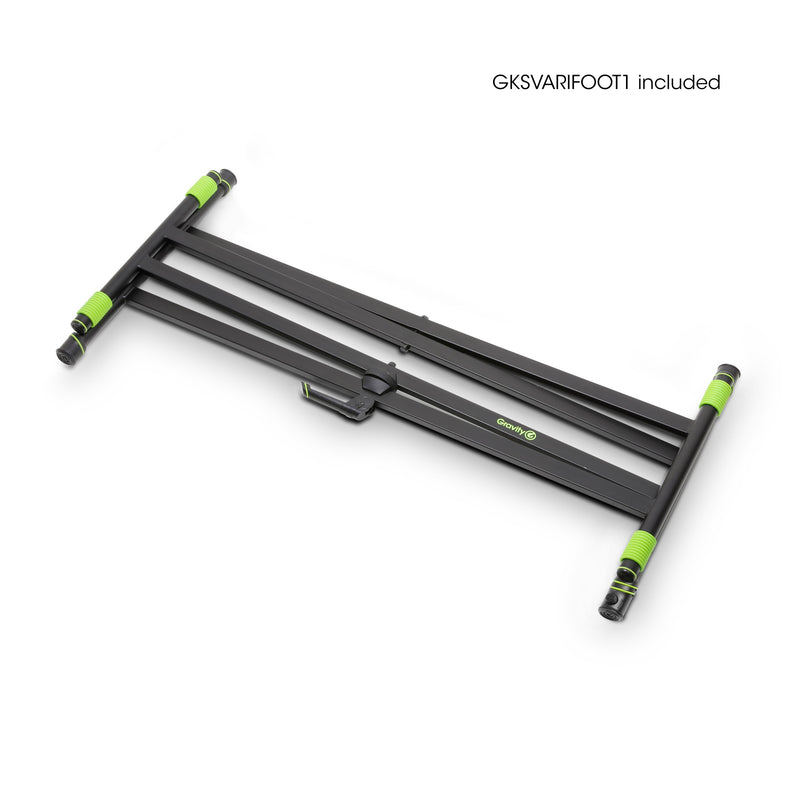 Gravity GR-GKSX2rd Stand de support de clavier avec support de clavier Double et bureau rapide (Utilisé)