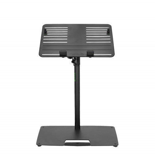 Gravity GR-GLTST02B Universal Laptop Stand with Adjustable Holding Pins and Steel Base (Black)