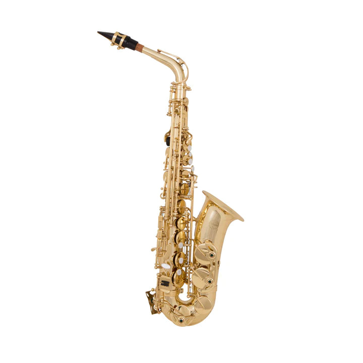 Grassi GR AS20SK Saxophone alto en Mib Student Kit Master Series (laiton jaune laqué)