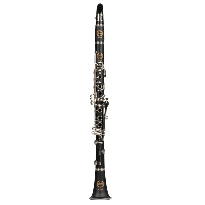 Grassi GR CL300 Clarinet in Bb 17 Keys Pisoni Pads ABS Body Master Series (Wood Like Finish Black)