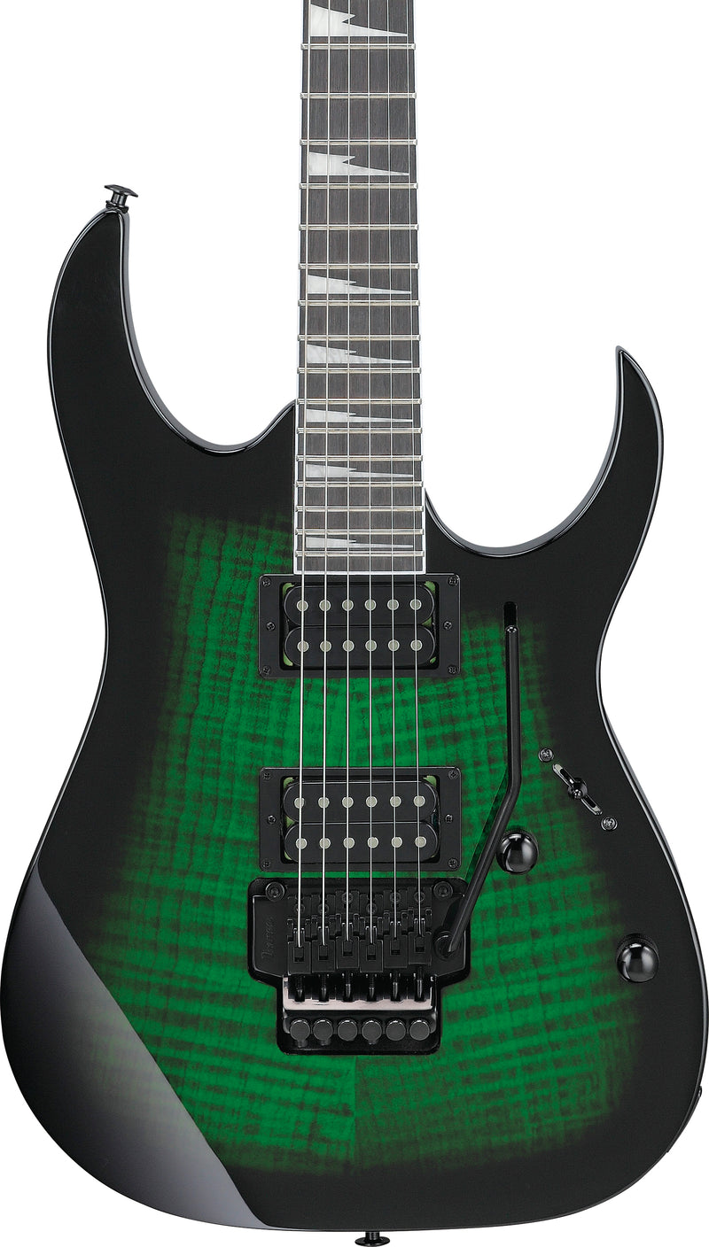 Ibanez GRG320FATEB GIO RG Guitare électrique (Transparent Emerald Burst)