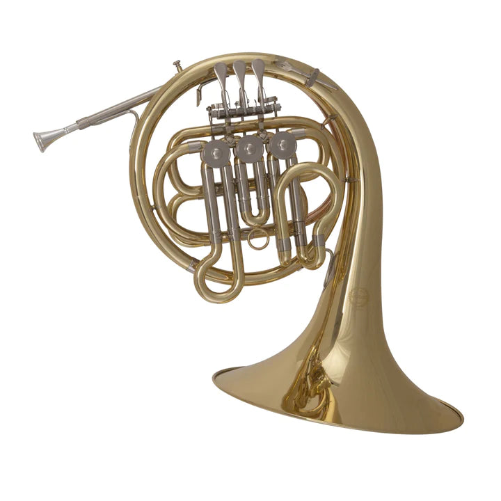 Grassi GR SBH760 French Horn in Bb Child Size School Series (Yellow Brass Lacquered)