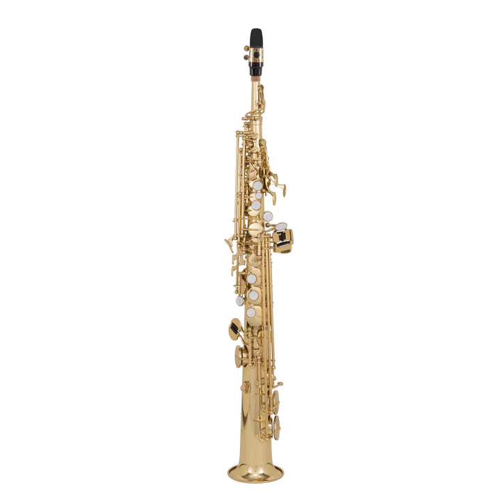 Saxophone soprano Grassi GR SS210 en Sib Master Series (laiton jaune laqué)