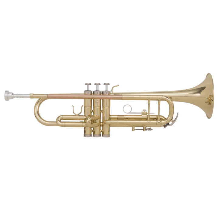 Grassi GR TR210 Trumpet in Bb Master Series (Yellow Brass Lacquered with Bronzed Lead Pipe)