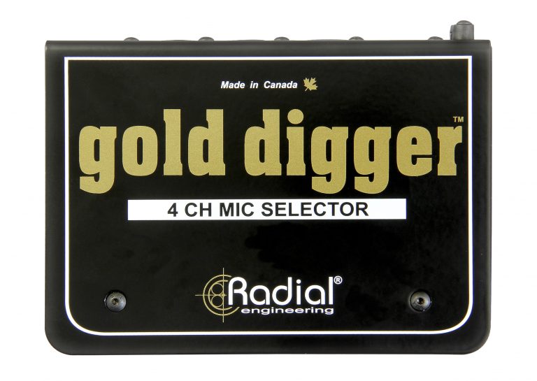 Radial Engineering GOLD DIGGER 4-Channel Mic Selector