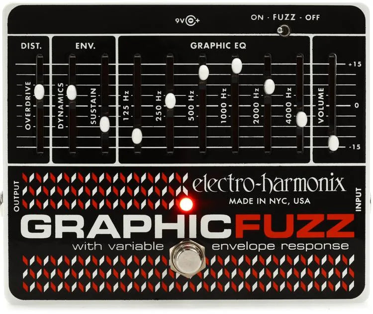 Electro-Harmonix GRAPHIC FUZZ EQ/distorsion/pédale de maintien