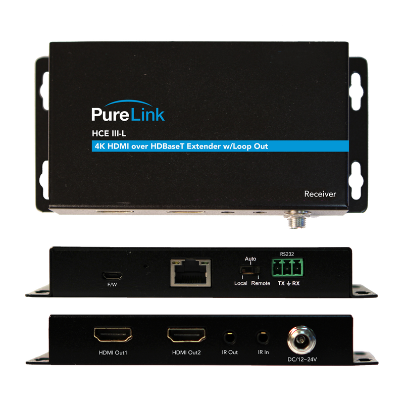 PureLink HCE III-L TX/RX 4K HDMI over HDBaseT Extension System w/Loop Out