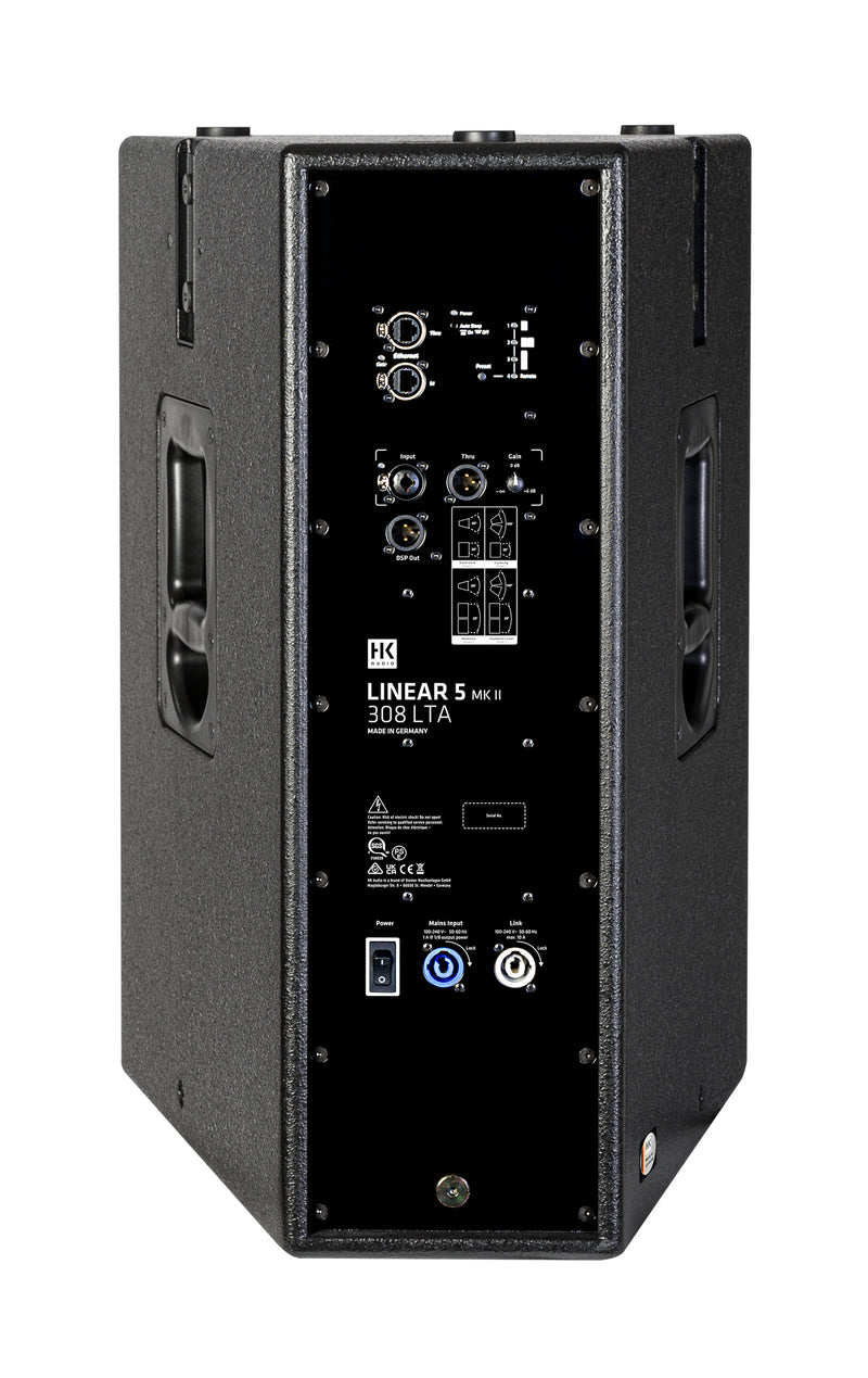HK Audio LINEAR 5 MK II 308 LTA 1200 Watt LTS Mid/High Active Multi Cell Tran Network - 3x8"