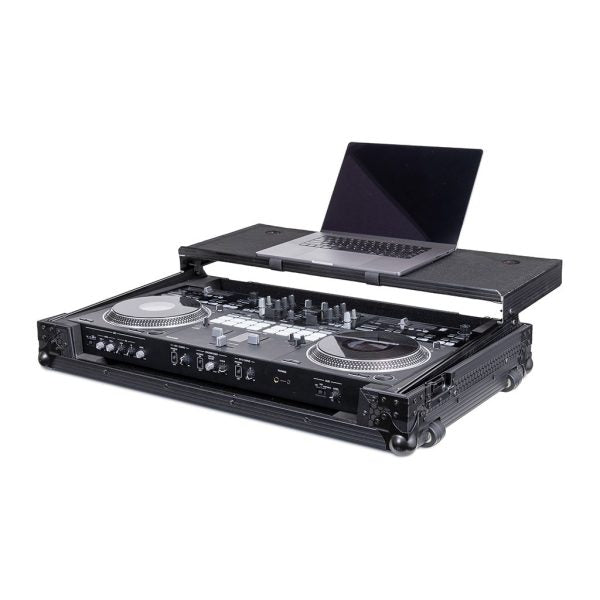 Headliner HL10021 Flight Case for DDJ-REV7 with Laptop Platform and Wheels (Pitch Black)