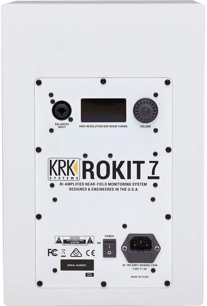KRK ROKIT RP7-G4/WN 6.5" 2-Way Active Studio Monitor (White)