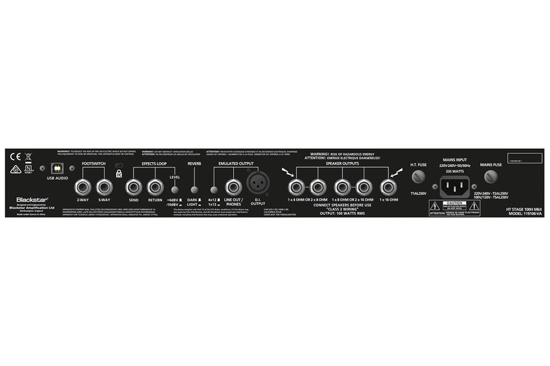 Blackstar Stage100HMKII VT LIE MKII Série 100W Amplificateur de guitare (Demo)