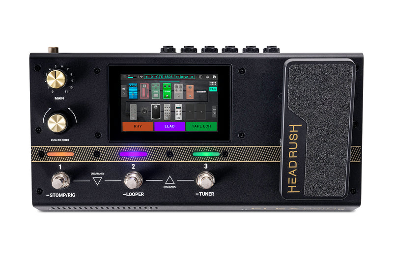 Headrush FLEX PRIME Compact Multi-FX/Amp Modeler with 4" Touch Screen and Wi-Fi/Bluetooth®