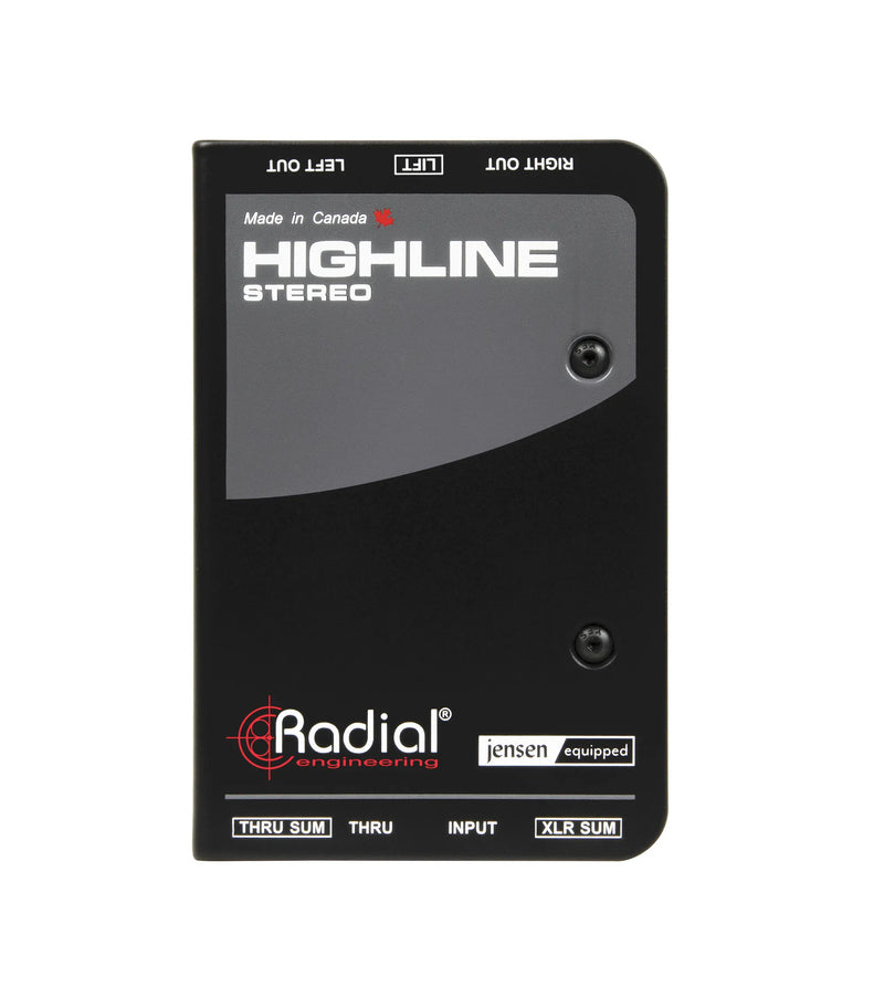 Radial Engineering HIGHLINE STEREO Stereo Passive Line Guitar Amp Isolator