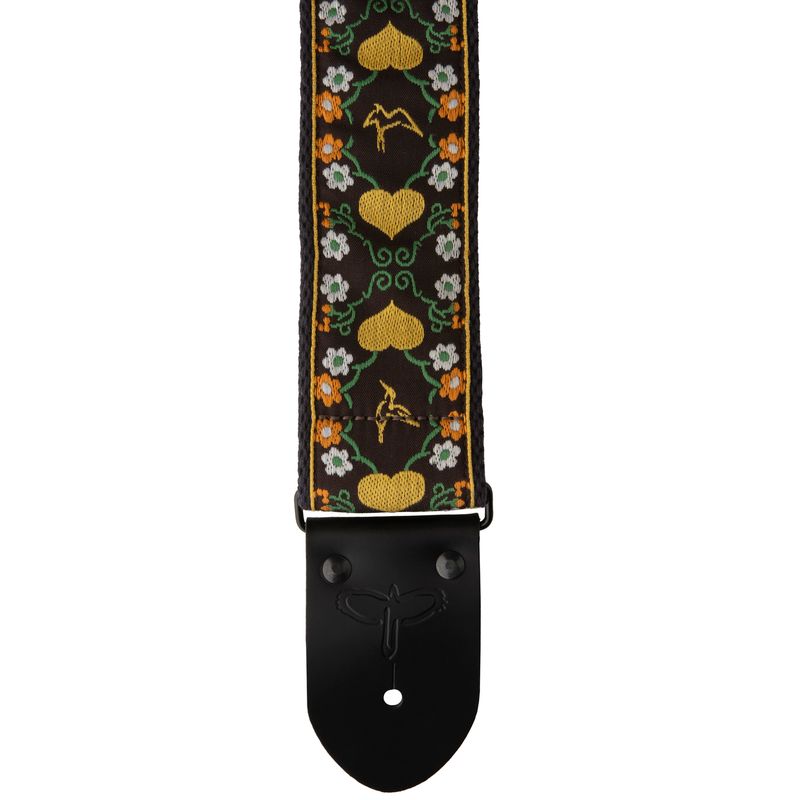 PRS RETRO Guitar Strap - 2.5" (Floral, Yellow)