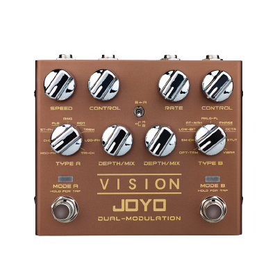 JOYO R-09 Vision Pédale d'effet guitare à modulation stéréo double canal