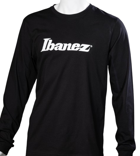 Ibanez IBZT04M Ibanez Logo Long-Sleeve Shirt - Medium (Black)