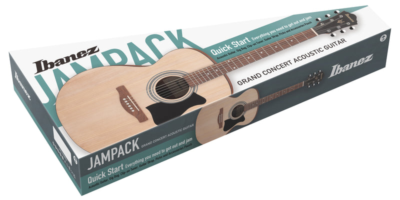 Ibanez IJVC50OPN Acoustic Guitar Beginner Starter Pack (Open Pore Natural)