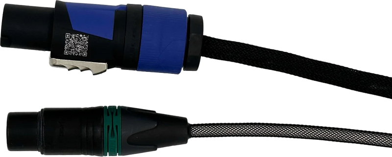 Digiflex DH-PPX5-50 Powercon+5 Pin XLR-F to Powercon+5 Pin XLR-M Hybrid Cable - 50'