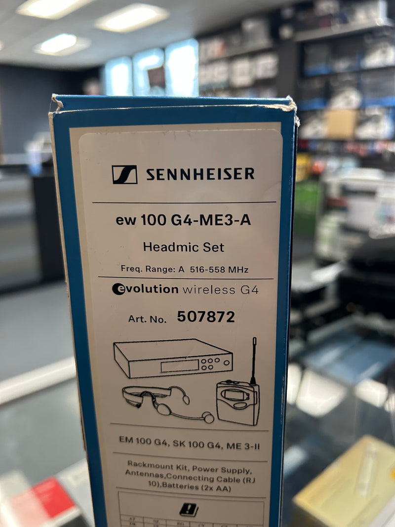 Sennheiser EW-100-G4-ME3-A Système de microphone de tête sans fil (516 - 558 MHz) (utilisé) (utilisé)