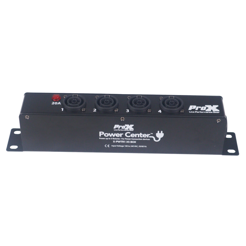 ProX X-PWTR1X5 BOX PowerCenter 4-way Power Splitter Box for True Power Connection Powers 5 Devices