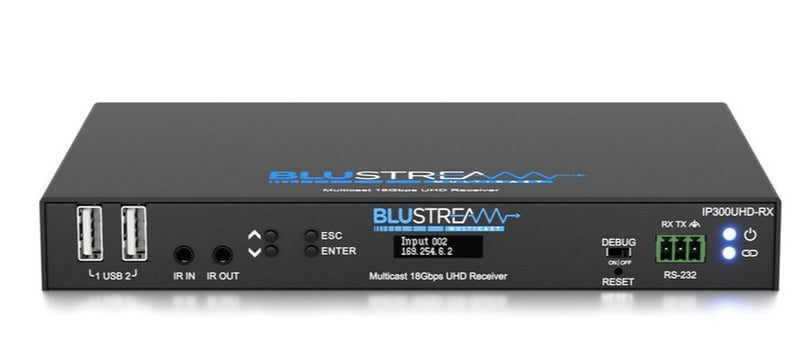 Blustream IP300UHD-RX IP Multicast HDMI2.0 Video Receiver