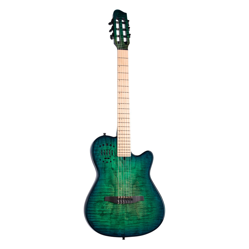 Godin Guitars MULTIAC MUNDIAL DLX LTD Hollow Body Electric Guitar (Opal Burst)