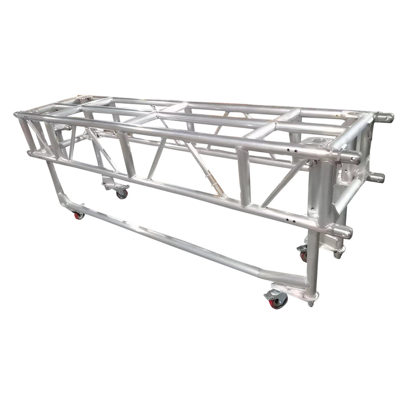 ProX XT-PreRig8ft Pre-Rig Rectangular Truss Segment with Removable Rolling Base System - 8 ft