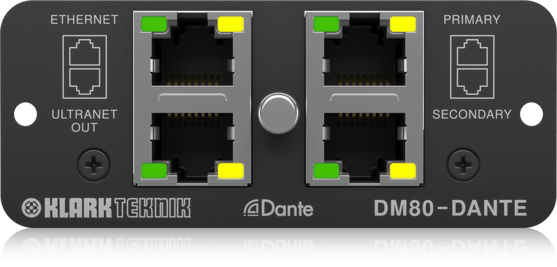 Klark Teknik DM80DANTE Dante Expansion Module with 16 x 32 Channel