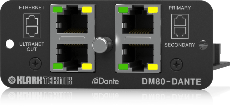 Klark Teknik DM80DANTE Dante Expansion Module with 16 x 32 Channel