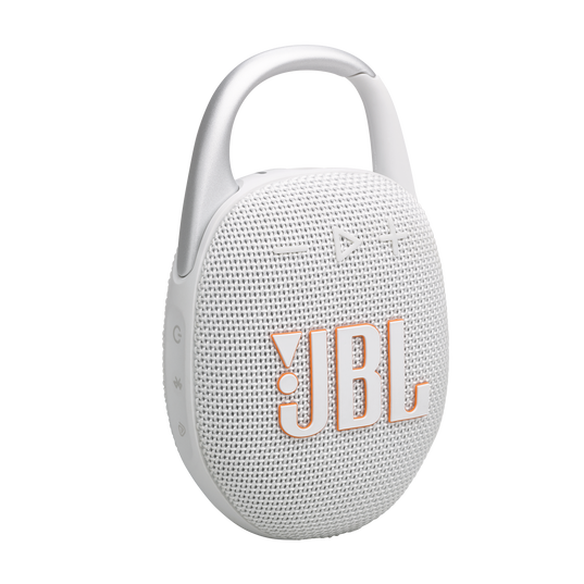 Clip JBL 5 haut-parleur Bluetooth ultra-portable (blanc)
