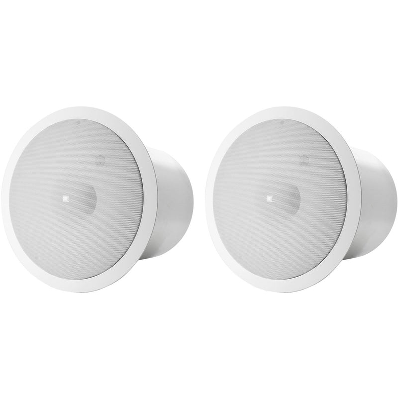 JBL CONTROL-19CST In-Ceiling 70V/100V Installation Subwoofers (Pair, White) - 8"