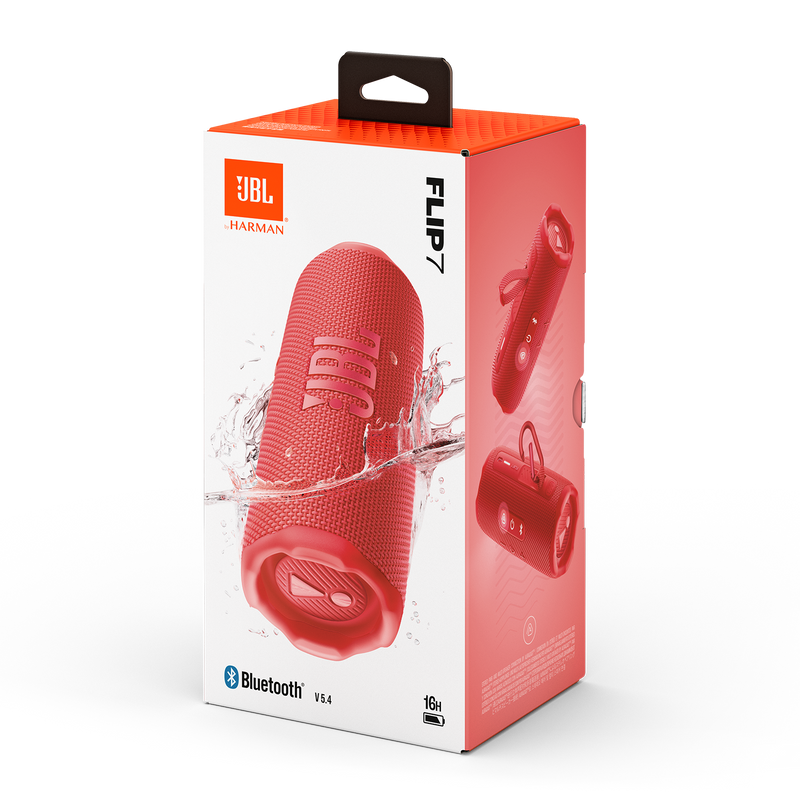 JBL FLIP 7 Portable Waterproof And Drop-Proof Speaker (Red)
