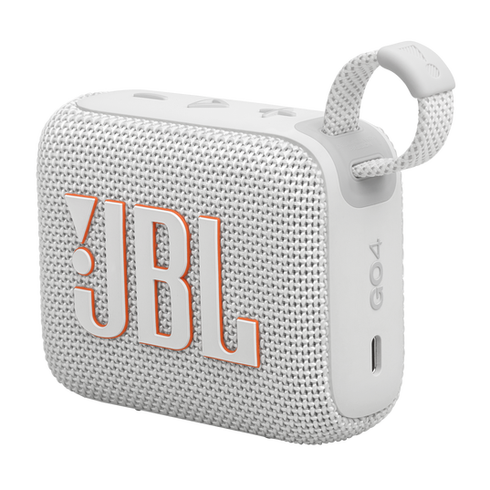 JBL GO 4 Ultra-Portable Bluetooth Speaker (White)