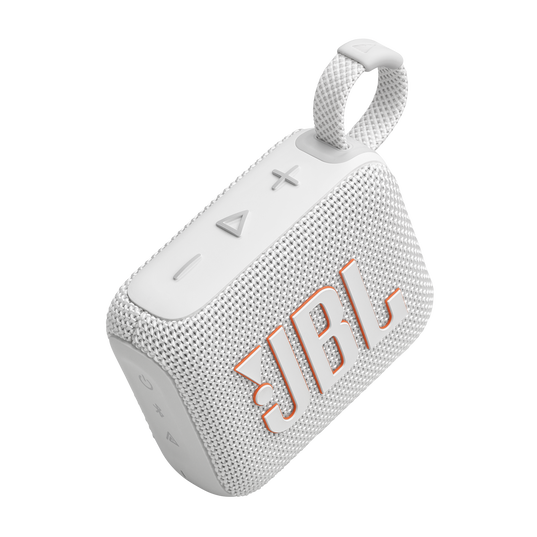 JBL GO 4 Ultra-Portable Bluetooth Speaker (White)