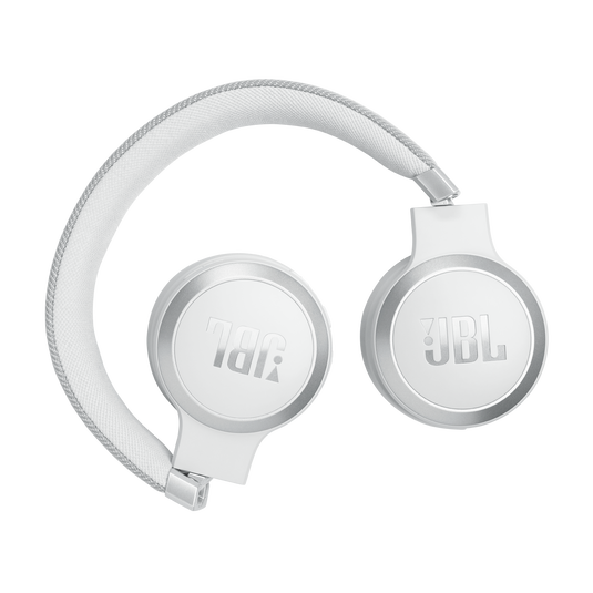 JBL LIVE 670NC Noise-Cancelling On-Ear Wireless Headphones (White)