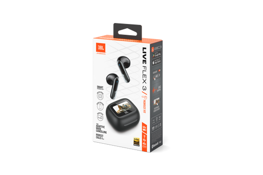 JBL LIVE FLEX 3 True Wireless Noise Cancelling Earbuds (Black)