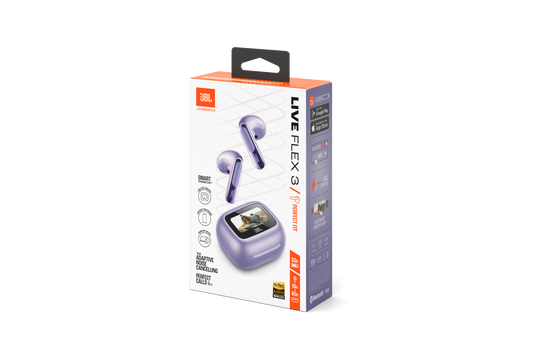 JBL LIVE FLEX 3 True Wireless Noise Cancelling Earbuds (Purple)