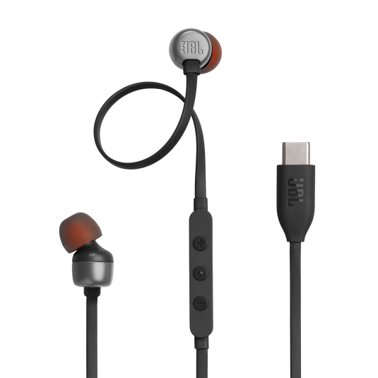 JBL TUNE 310C Wired In-Ear USB-C Headphones (Black)