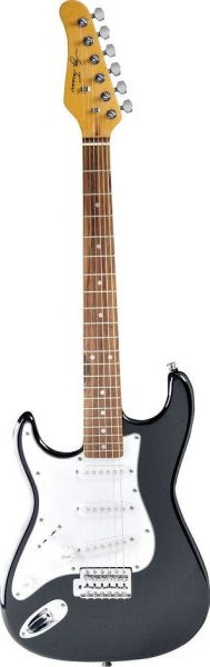 Jay Turser JT-34 S-Style Left-Handed 3/4 Electric Guitar (Black)