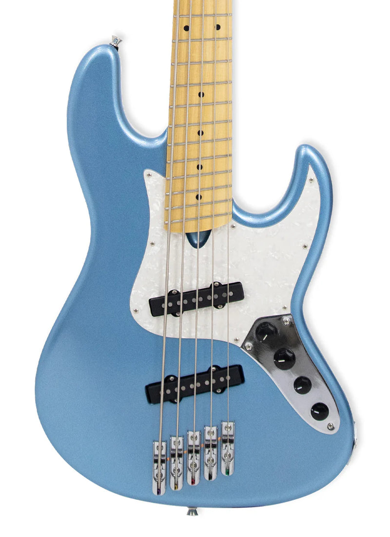 Tagima JANG-5 Brazil Made Electric 5-String Bass Guitar (Lake Placid Blue)